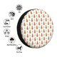 thumbnail image 4 of Balery Cute Carrot Print Cubiertas para Neumáticos - Protector Resistente para Neumáticos de Camioneta, SUV, Remolque, Camper y RV-17 inch, 4 of 6