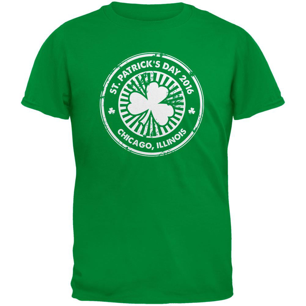 St. Patricks Day Chicago 2016 Irish Green Adult T-Shirt - Walmart.com