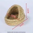 thumbnail image 5 of Rabbit grass bed, rabbit woven hay bed, natural handmade grass house for small pets, suitable for Totoro, guinea pigs, hedgehogs, rats（mini version）, 5 of 5