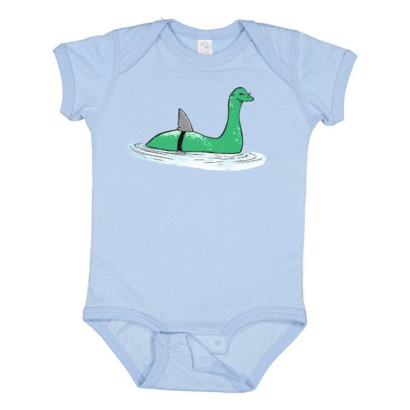 Inktastic Nessie Shark Boys or Girls Baby Bodysuit