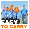 thumbnail image 5 of BOHEN 6x4FT Portable Soccer Goal for Kids Backyard with Carry Bag - Easy Folding Lightweight Fun for Outdoor Indoor Training Games for Teen Youth Adult (Orange, 6x4FT, 1 Pack), 5 of 8
