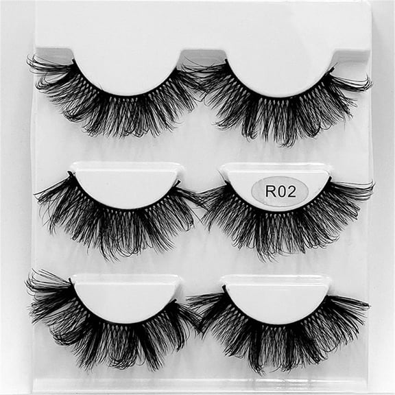 Fridja 3D Eyelashes Natural Soft False Eyelashes Black C Thick Eyelashes For Women Makeup