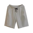 thumbnail image 2 of Qiyinn Men's Casual Shorts Cotton Drawstring Waffle Summer Beach Shorts Elastic Waist Lounge SweatShorts with Pockets, 2 of 6