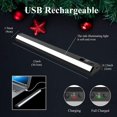 thumbnail image 4 of Motion Sensor Under Cabinet Lights, Wireless Closet Light USB Rechargeable Ultra Slim LED Light for Kitchen Wardrobe Cupboard Pantry (2 Pack), 4 of 6