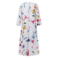 thumbnail image 3 of jovati Robe Longue à Manches Longues pour Femmes Mode Féminine Décontractée à Col Rond Imprimée Robe Longue Ample à Manches 3 Minutes, 3 of 6