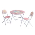 JoJo Siwa 3Piece Round Table and Chair Set, Pink, 24" x 24" x 20