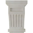 thumbnail image 2 of Ekena Millwork 4 1/4"W x 4 1/4"D x 7"H Fluted Wood Vintage Decor Corbel, Chalk Dust White, 2 of 6
