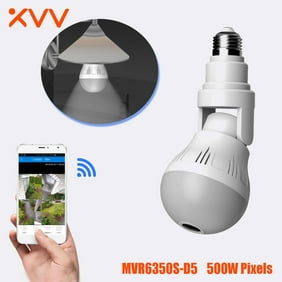 Xiaovv Bulb-shaped Panoramic Camera Camera System Lighting Bulb Smart Home Device Wireless Connection Remote -