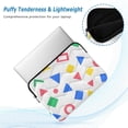 thumbnail image 2 of FORMRS 13"-13.3" Laptop Sleeve Protective Case Soft Carrying Quilted Computer Bag Cover, Blue Retro Triangles, 2 of 7