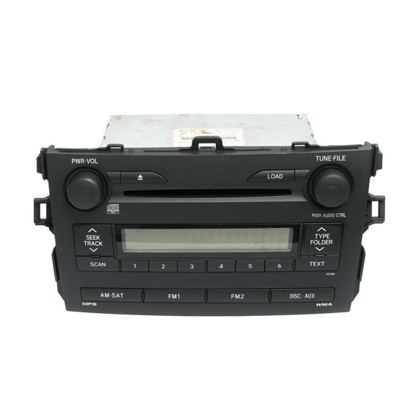 Restored 2009 Toyota Corolla AMFM Radio 6 Disc CD Player MP3 Face A51846 Part 8612002770 (Refurbished)