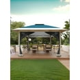 thumbnail image 3 of M optimized 13x13FT Pop Up Gazebo Outdoor Canopy Shelter with Mosquito Netting 4 Stanbags Instant Gazebo Tent for Lawn, Garden, Backyard, Deck, 3 of 7