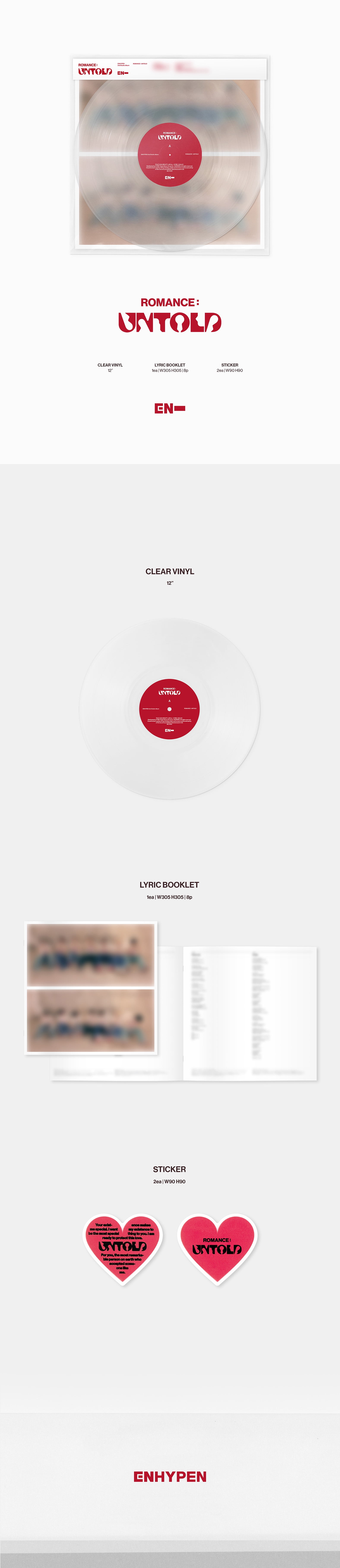 Enhypen - Romance: UNTOLD - Music & Performance - Vinyl