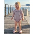 thumbnail image 5 of AceBaby Infant Baby Girl 95%Cotton Summer Bubble Solid Color Romper,Size 0-18M, 5 of 10