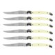 thumbnail image 1 of Cuchillos profesionales Laguiolelvory 6 Pzas 23 cm Marfil Acero Inoxidable Cuchillo para carne., 1 of 4