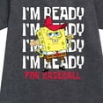 thumbnail image 2 of SpongeBob SquarePants - Ready For Baseball - Toddler And Youth Girls Fleece Dress, 2 of 5