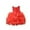 a-Red266124, variant on VNKIDY Girls Dress Kids Elegant Style Solid Color Sleeveless Dresses Sequin Bodice Ruffled With Skirt Bow Detail For Formal Events Festive Celebrations Trendy Dress