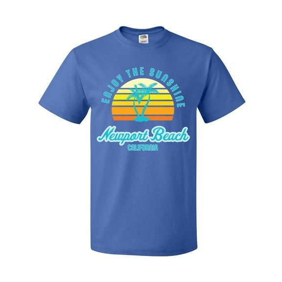 Inktastic Summer Enjoy the Sunshine Newport Beach Florida in Blue T-Shirt