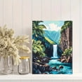 thumbnail image 2 of Tropical Waterfall Canvas Print/Wall Art， Suitable for Living Room， Bedroom， Bathroom， Office， and Hotel Decoration., 2 of 8