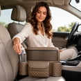 thumbnail image 7 of Car Seat Organizer Between Seats, Gap Filler Storage Caddy with Cup Holders and Tissue Holder, Universal Front Seat Console Organizer for Car SUV Truck, 7 of 7