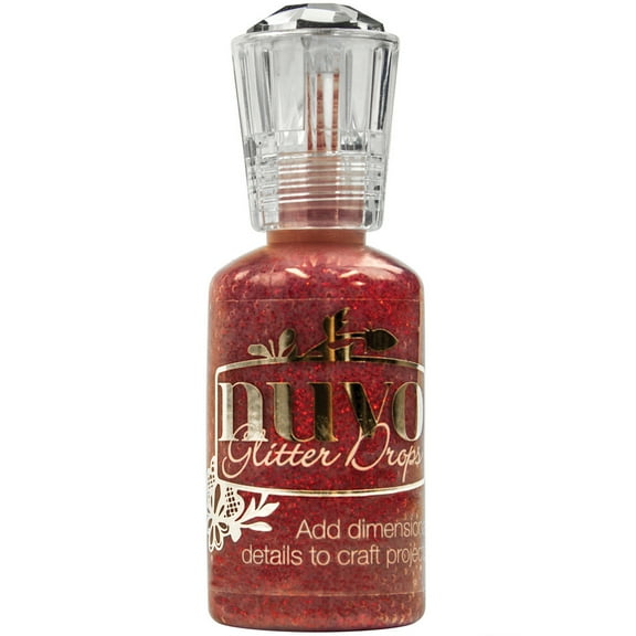 Nuvo Glitter Drops 1.1oz-Ruby Slipper