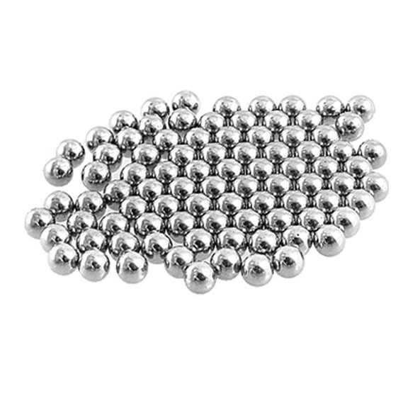 Unique Bargains 78 Pcs 6mm Diameter Steel Ball Bearings for Bicycle Hubs Steel Silver Tone