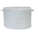 thumbnail image 2 of Solid Ticking Storage Gray 14''x10'' Basket, 2 of 2