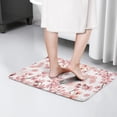 thumbnail image 4 of Pioneer Flower Floral Print Flannel Non Slip Door Rugs,Washable Door Mats Indoor,Decorative Door Mats,Dirt-Resistant and Absorbent Doormat for Entrance,Bedroom,Kitchen,Bathroom,23.5"x16", 4 of 5