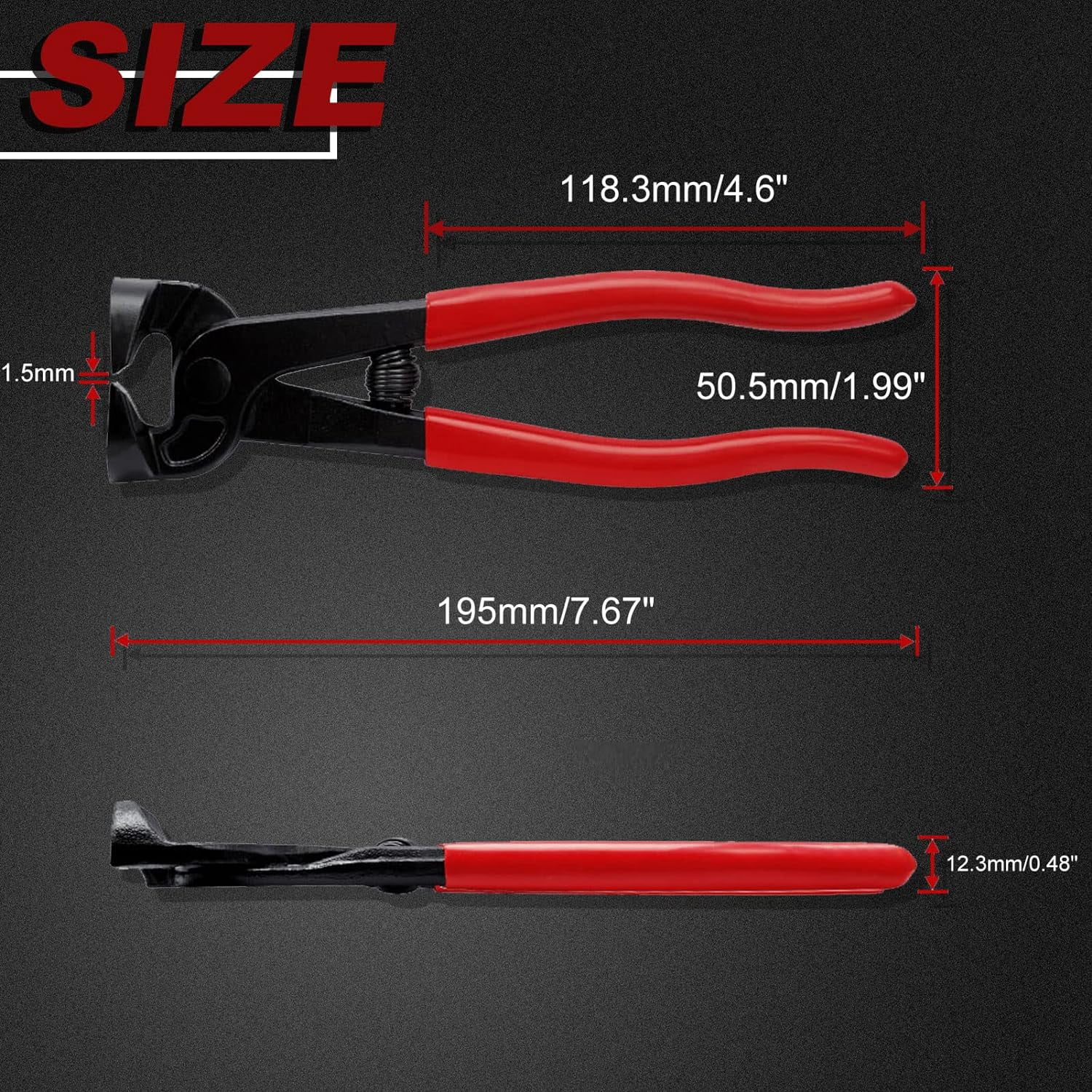 ABCISI Tile Nippers for Ceramic Tiles 8 Inches Mosaic Cutter Pliers Tile Nippers Mosaic Tools Nipper Cutting Tools Glass Cutter Ceramic Tile Cutter for Porcelain Glass Mirror