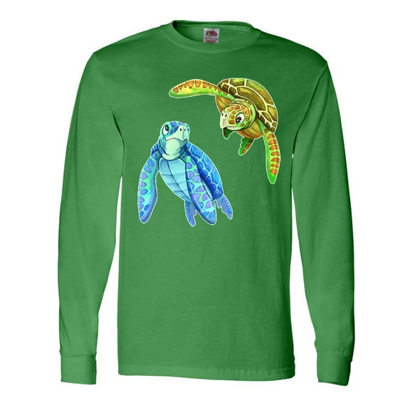Inktastic Sea Turtles Swimming Together Long Sleeve T-Shirt