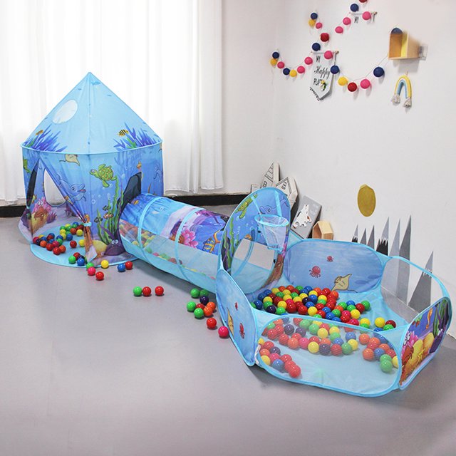 Casa de juegos 3 en 1 plegable para niños tienda de Tmvgtek campaña para piscina túnel tipi regalos