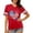 B-Red, variant on Womens American Flag Shirt USA Air Force Tshirts Patriotic 4th of July T-Shirt Memorial Day Tee Tops