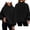 *Black, variant on Women's Custom Personalized Mock Neck Sweatshirt , Ladies' Lightweight Casual Pullover Top , Soft Stretchy Hoodie For Women, Navy , S-5XL