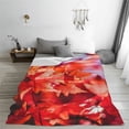 thumbnail image 5 of Honeii Autumn Maple Leaves Print Fleece Blanket - Throw Blanket for Bed, Sofa, Couch, Camping, and Travel , Microplush Ultra Soft Warm Blanket-40"x30", 5 of 7