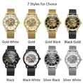 thumbnail image 4 of Relojes de moda Forsining para hombre, movimiento mecánico noctilucente esquelético, números romanos, 4 of 8