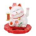 thumbnail image 2 of Solar Fortune Cat, Prosperous Life Waving Chinese Cat Solar Powered Lucky Cat for Home Office, Car Decor, 2 of 7