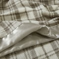 thumbnail image 3 of Comfort Classics Micro Fleece Knitted Soft Blanket, Grey Plaid, Full/Queen, 3 of 4