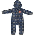 thumbnail image 2 of Infant Colosseum  Navy Auburn Tigers Full-Zip Plaid Hoodie Long Sleeve Jumper, 2 of 3