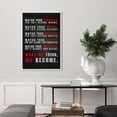 thumbnail image 2 of IDEA4WALL Framed Canvas Print Inspirational Watch Your Thoughts Motivational Quote Illustrations Wall Art Contemporary Relax/Calm Artwork for Living Room, Bedroom, Office - 24"x36" WHITE, 2 of 5