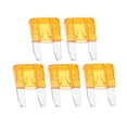 thumbnail image 1 of Unique Bargains 5 Pcs Mini 40AMP APM/ATM Universal Car Fuse Blade Style Fuses Short Circuit Protection Automotive Car Boat Truck SUV RV Plastic Metal Orange 5A, 1 of 7