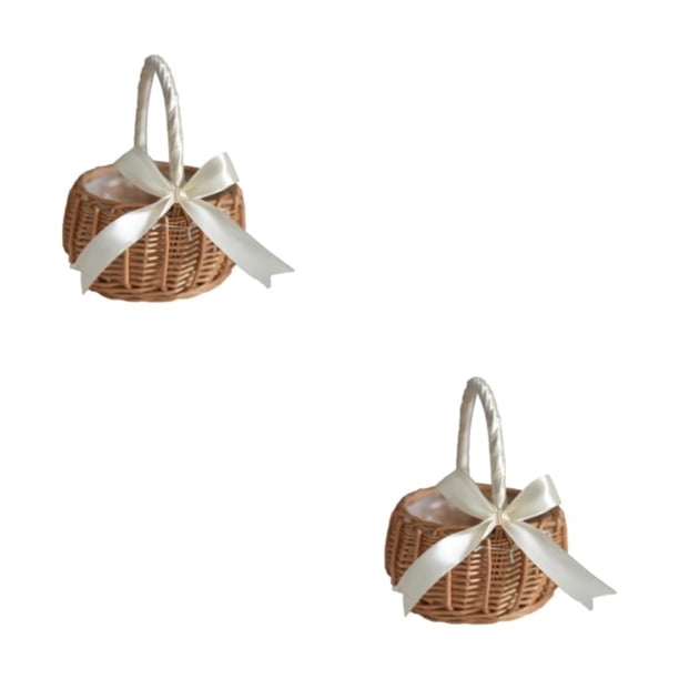 Cesta de Flores de Mimbre Toystoory Blanco S 2Conjunto