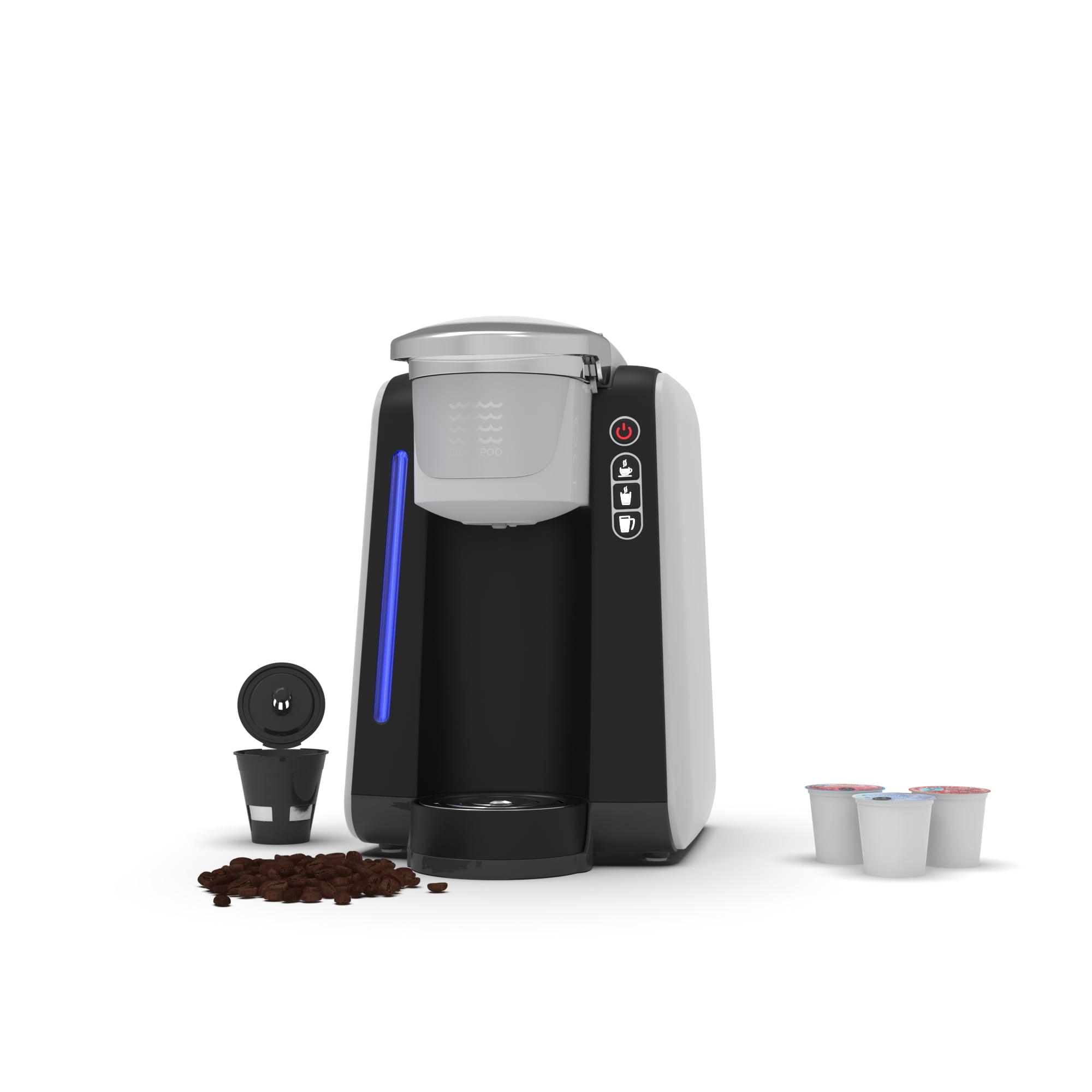 GAVASTO Pods & Grounds Single-Serve Coffee Maker, K-Cup Pod Compatible