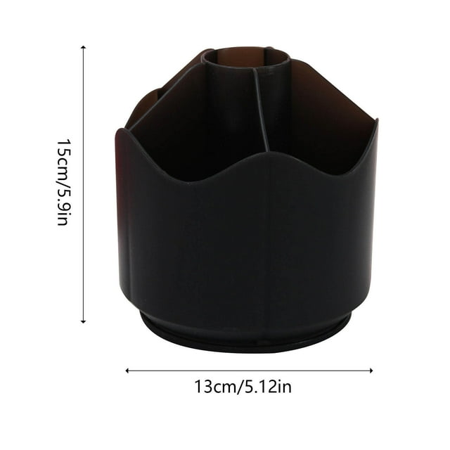 Table with Storage,Pencils for School Pencil Case on Rotating Table - 6 Compartment Pencil Case for School Office, Cosmetic Storage School Pencil Case,Cosmetic Storage Box