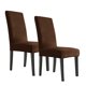 thumbnail image 1 of Velvet Chair Cover Thick Coffee 2 Pack, 1 of 1