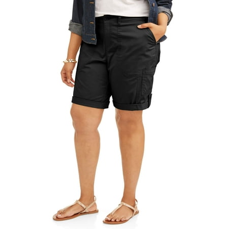 Terra & Sky Women's Plus Cargo Shorts - Walmart.com