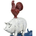 thumbnail image 6 of Northlight Stacked Patriotic Farm Animals Outdoor Garden Statue - 12", 6 of 8