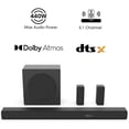 thumbnail image 2 of Restored Hisense 5.1 Ch Soundbar R652 with a total of 440W output, Rear Surround Speakers, 6.5” Wireless Subwoofer, Dolby Atmos and DTS Virtual X, Easy Connect, 2 of 7