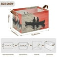thumbnail image 7 of Yayeee Foldable Storage Basket for Shelves with Handles Waterproof Cloth Bins, Illusionary Boat, 7 of 7