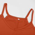 thumbnail image 5 of Women's Plus Size Jumpsuit Stylish Casual Outfit with Double Pockets Comfortable Romper,Orange,XXXL, 5 of 7