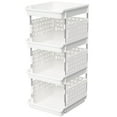 thumbnail image 1 of Cestas de almacenamiento apilables Lifewit de plástico para armario de 4 niveles, 1 of 8