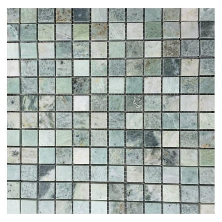 7/8 x 7/8 Ming Green Marble Onyx Polished Mosaic Tiles